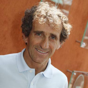 Alain Prost et sa nouvelle coiffure