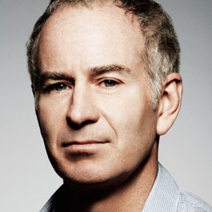 John McEnroe et sa nouvelle coiffure