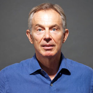 Tony Blair et sa nouvelle coiffure