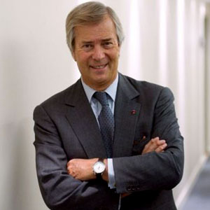 Vincent Bolloré et sa nouvelle coiffure