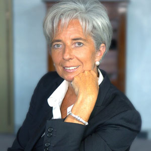 Christine Lagarde et sa nouvelle coiffure