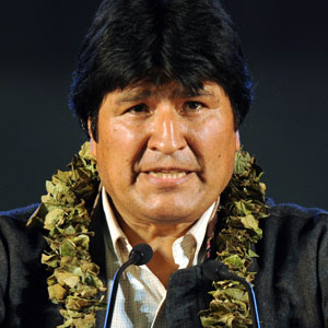 Evo Morales et sa nouvelle coiffure