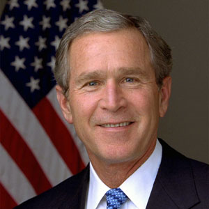 George W. Bush et sa nouvelle coiffure