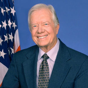 Jimmy Carter et sa nouvelle coiffure