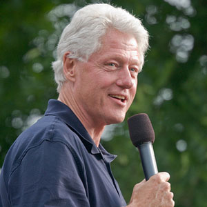 Bill Clinton et sa nouvelle coiffure