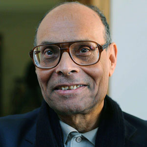 Moncef Marzouki et sa nouvelle coiffure