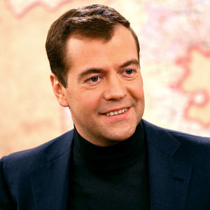 Dmitri Medvedev et sa nouvelle coiffure