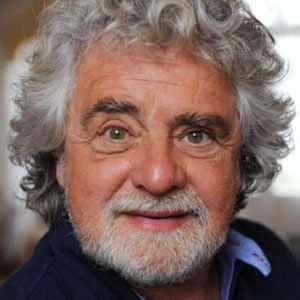Beppe Grillo et sa nouvelle coiffure