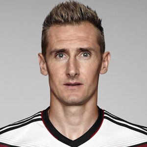 Miroslav Klose et sa nouvelle coiffure