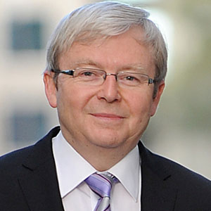 Kevin Rudd et sa nouvelle coiffure