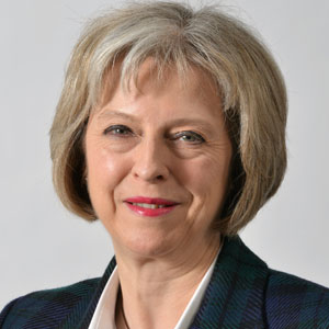 Theresa May et sa nouvelle coiffure
